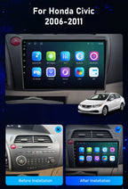 Radio Pantalla Carplay para Honda Civic 2006-2011 - foto 2