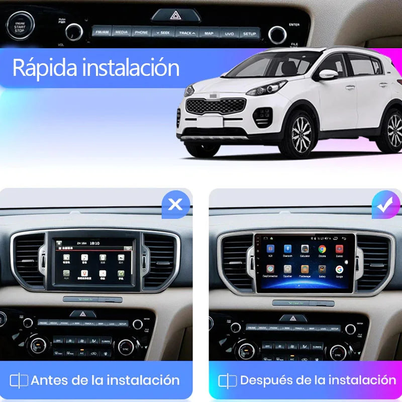 Radio Pantalla Carplay para KIA Sportage 4 Pantalla 2016 - foto 3