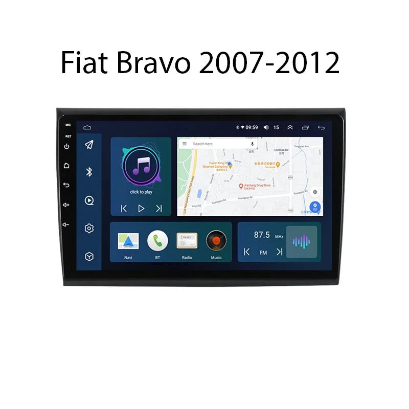 Radio Android Fiat 10 Bravo 2007-2012