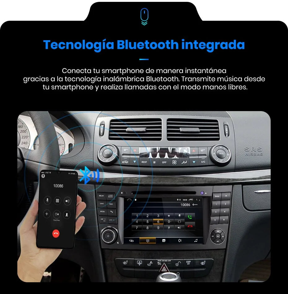 Radio Pantalla Carplay para Mercedes Clase E320
