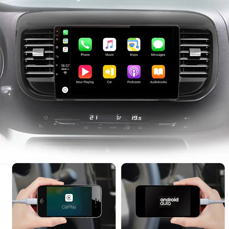 Radio Pantalla Carplay para Citroen Jumpy 3 Spacetourer 2016-2021