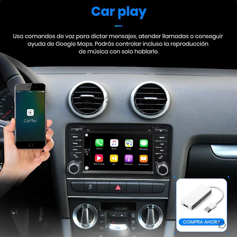 Radio Pantalla Carplay para Audi A3 Botones - foto 3