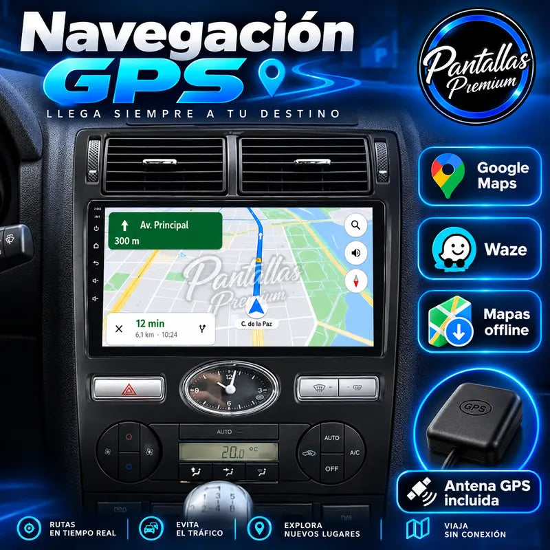 Navegación GPS en pantalla Ford Mondeo Mk3