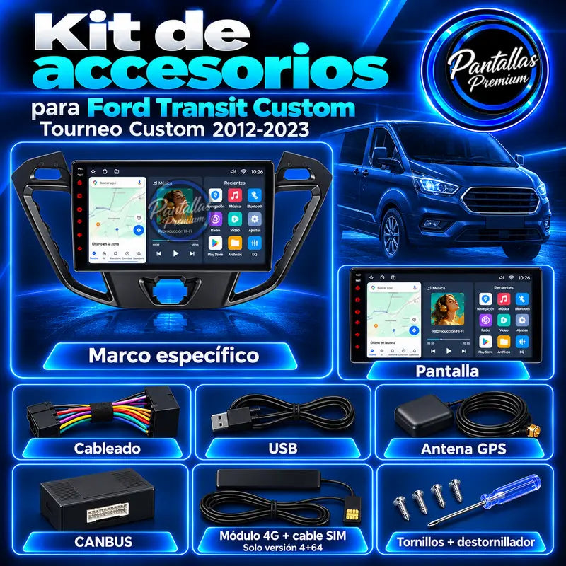 Kit de accesorios Ford Transit Custom Tourneo Custom