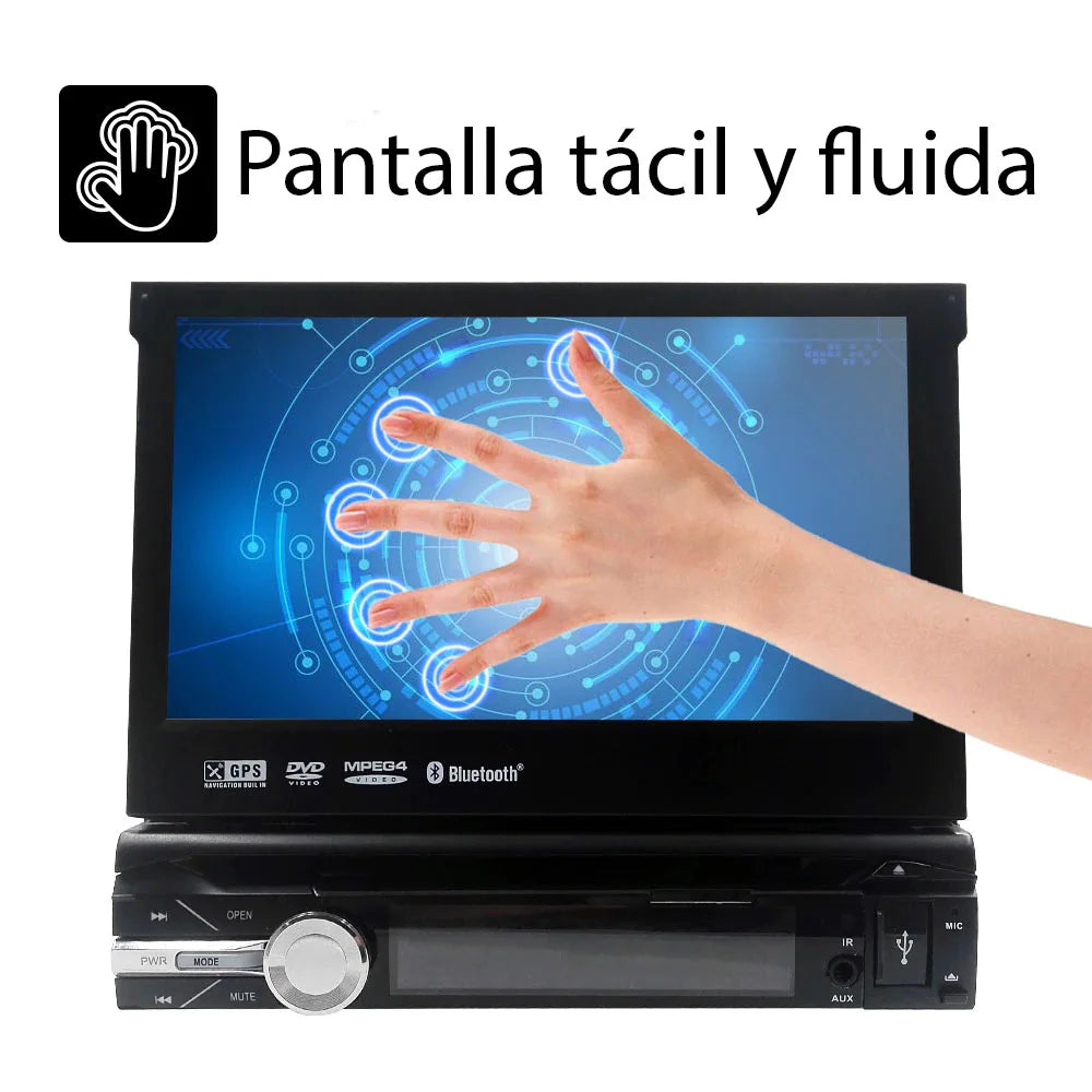Radio pantalla Android 1 din Extraíble con CD/DVD
