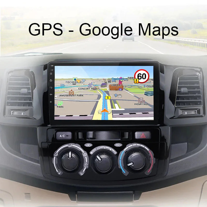 Radio Pantalla Carplay para Toyota Fortuner Hilux Revo Vigo 2007-2015 - foto 3