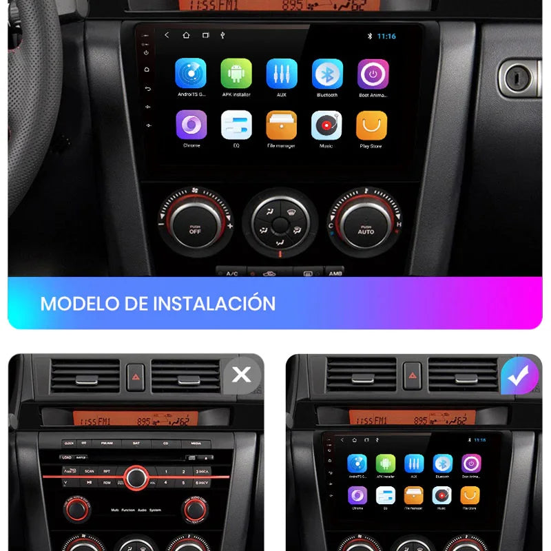 Radio Pantalla Carplay para Mazda 3 2004-2013 - foto 3