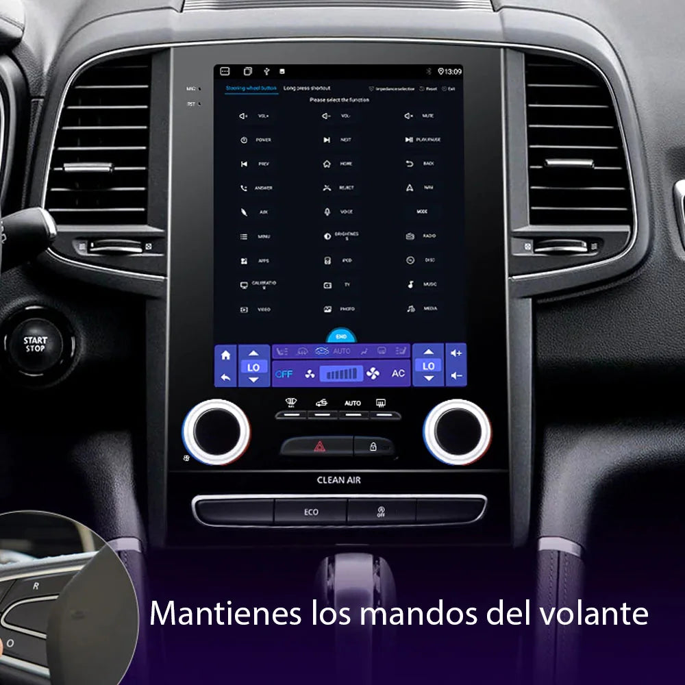 Radio Pantalla Carplay para Renault Koleos 2017-2019