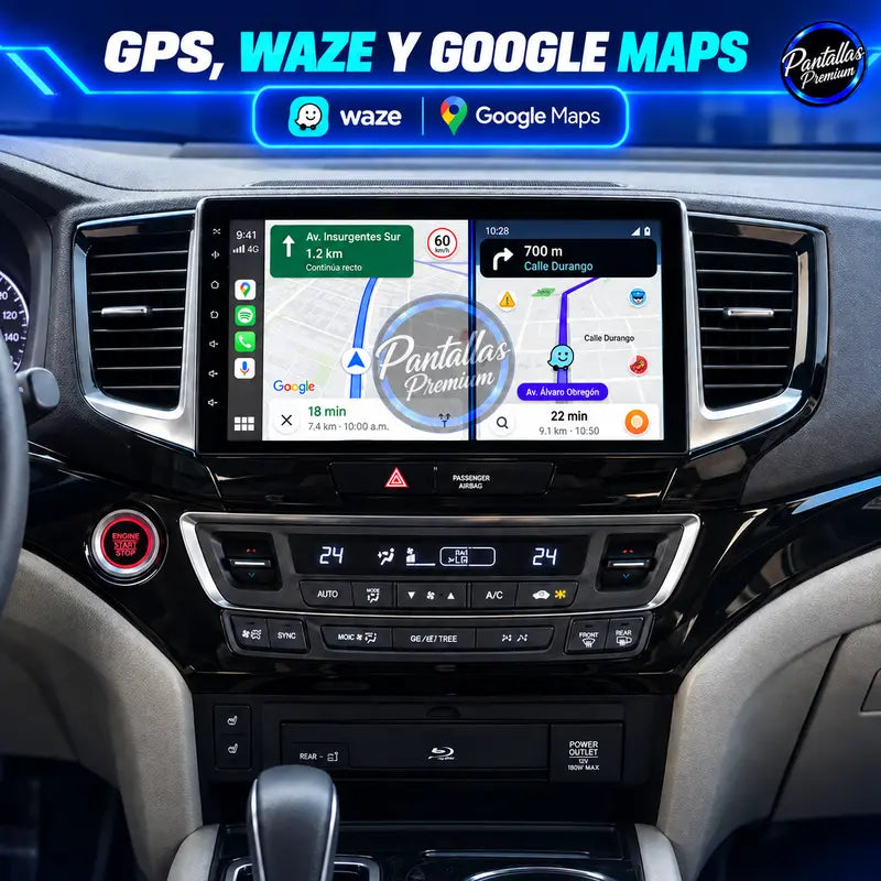 GPS Waze Google Maps Honda Pilot 2016-2021