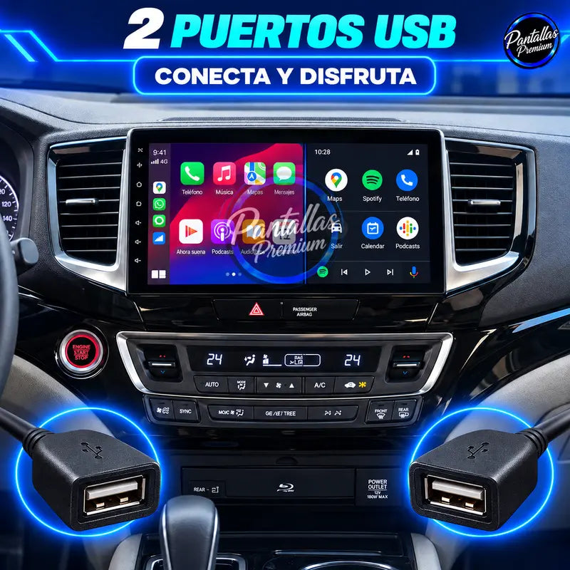 Dos puertos USB Honda Pilot 2016-2021