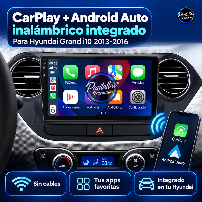 Hyundai Grand i10 - carplay - Pantallas Premium