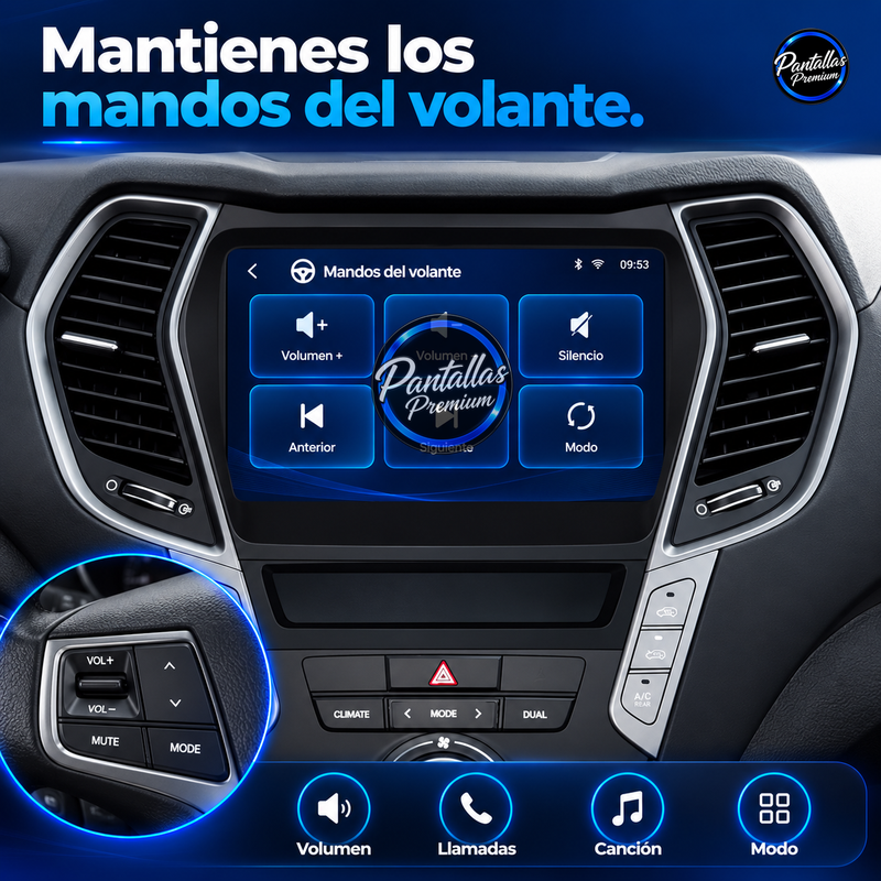 Hyundai ix45 Santa Fe - volante - Pantallas Premium