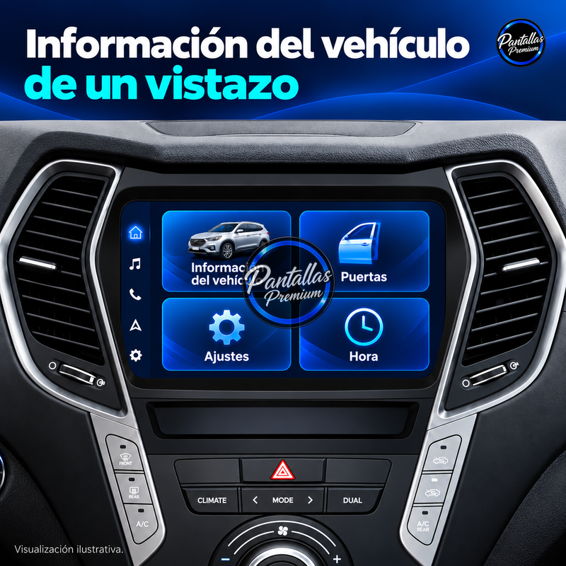 Hyundai ix45 Santa Fe - informacion - Pantallas Premium