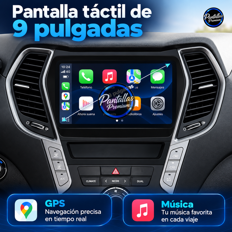 Hyundai ix45 Santa Fe - medidas - Pantallas Premium