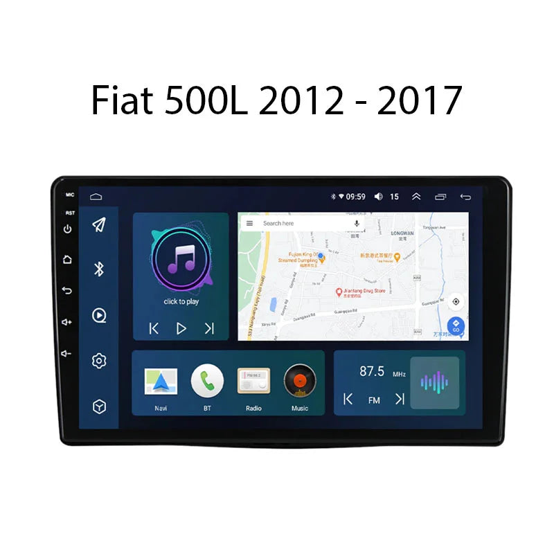 Radio Android Fiat 10 500L 2012-2017