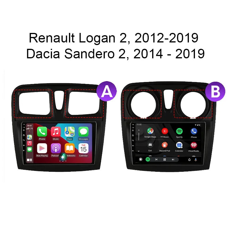Radio CarPlay Renault Logan 2 Dacia Sandero 2 2012-2019