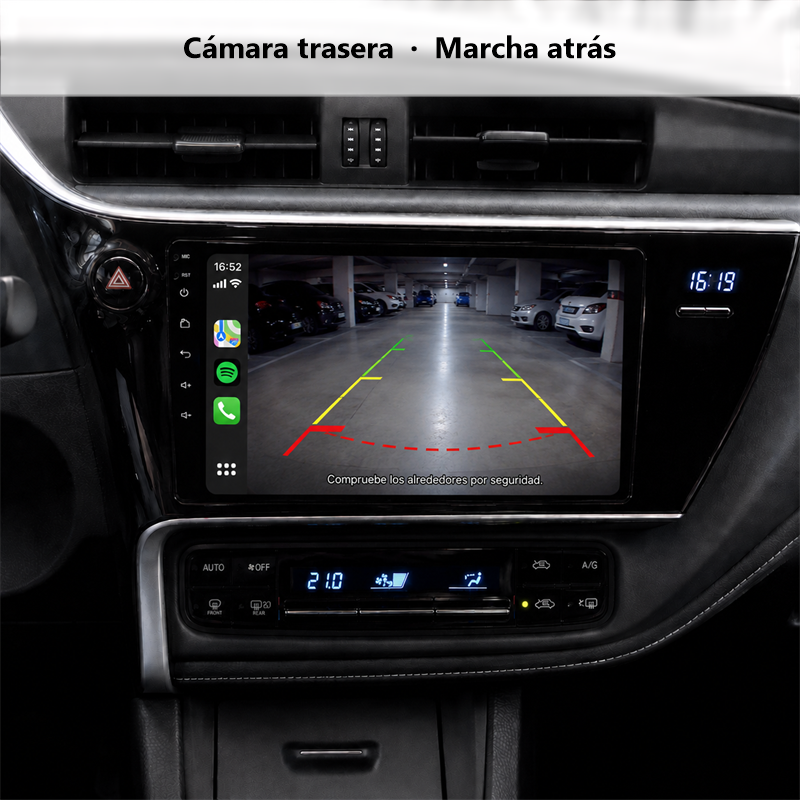 Radio Pantalla CarPlay y Android Auto para Toyota Corolla Auris 2013-2016