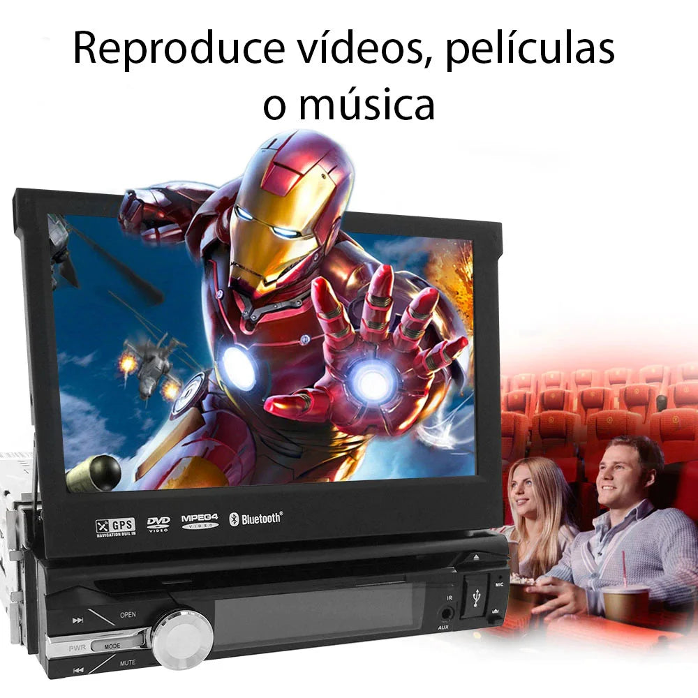 Radio pantalla Android 1 din Extraíble con CD/DVD