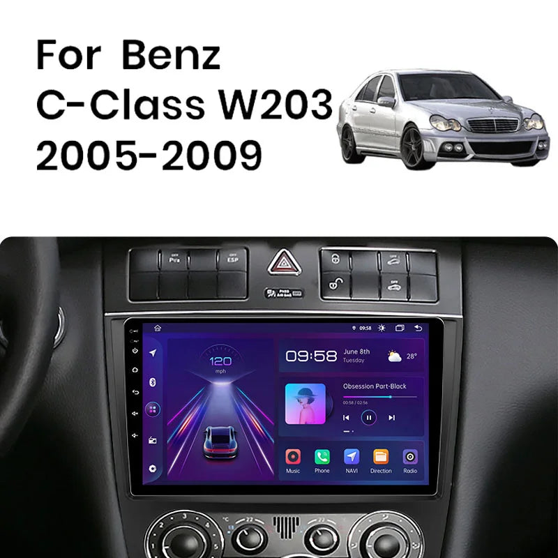 Radio Pantalla Carplay para Mercedes-Benz Clase C - foto 2