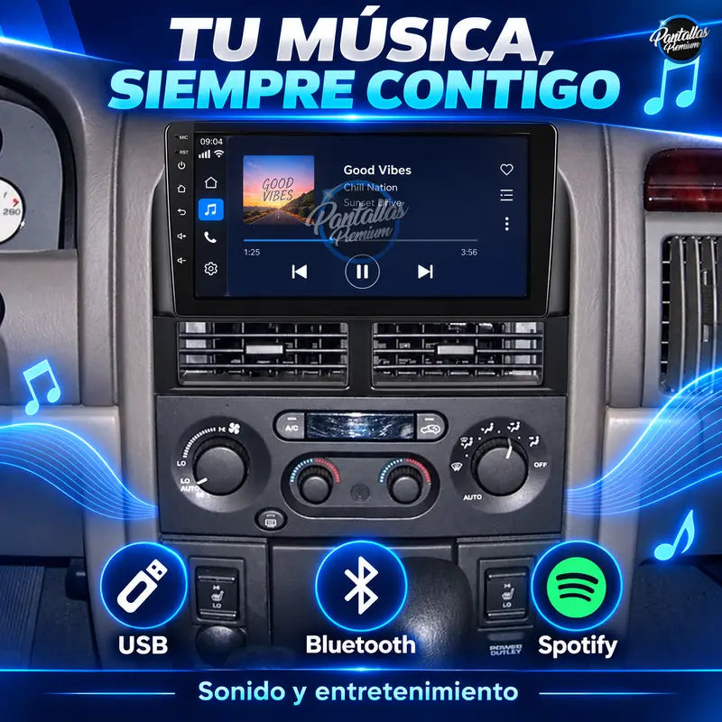 09 Música por USB Bluetooth y Spotify