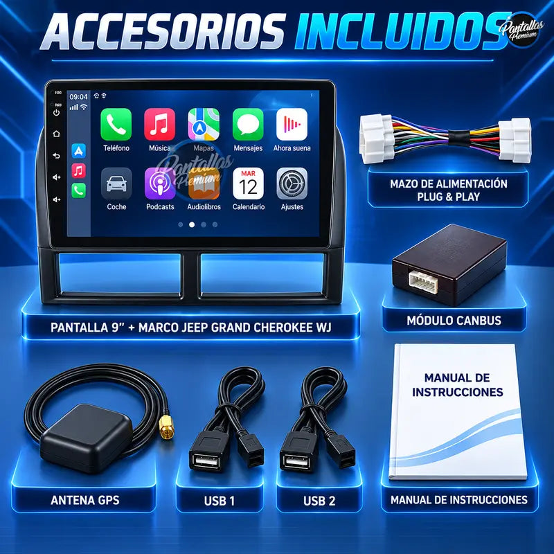 13 Accesorios incluidos