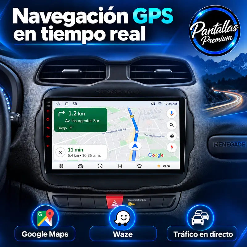 GPS integrado Jeep Renegade BU BV 2014-2022
