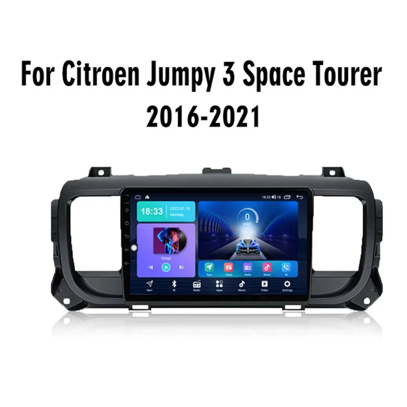 Radio Android Citroën 10 Citroen Jumpy 3 Spacetourer 2016-2021