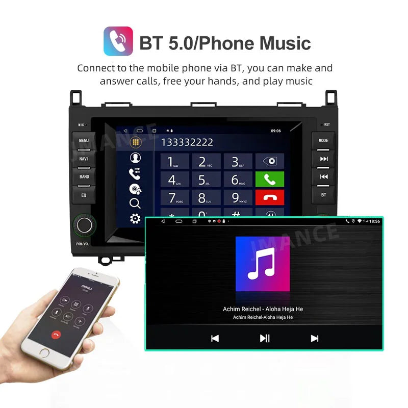 Radio Pantalla Carplay para Mercedes-Benz W169 W245 W639 W906