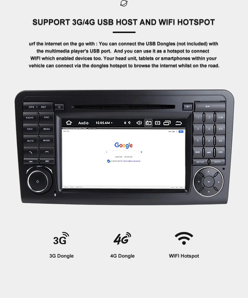 Radio Navegador para Mercedes Benz GL clase ML W164 X164 GL320 GL450 2005-2012 - foto 2