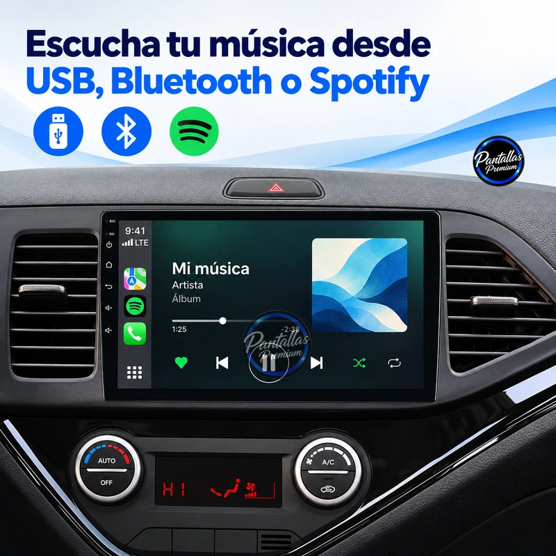 Música USB Bluetooth Spotify Kia Morning Picanto