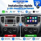 Kia Rio Mk2 JB - instalación rápida antes y después