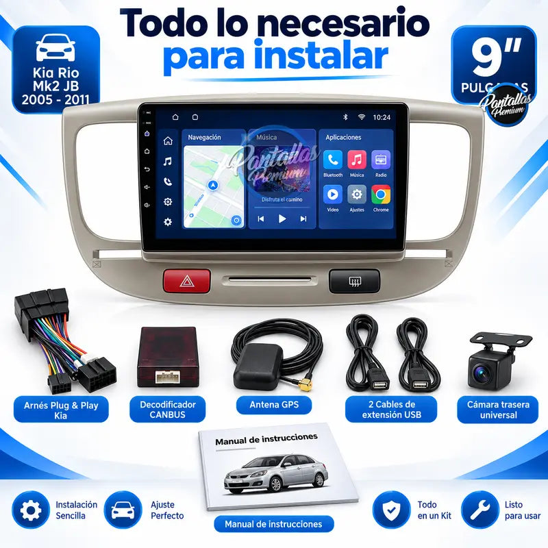 Kia Rio Mk2 JB - accesorios incluidos
