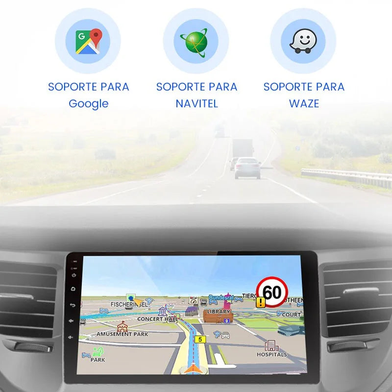 Radio Pantalla Carplay para Hyundai IX35 Tucson 2014-2018