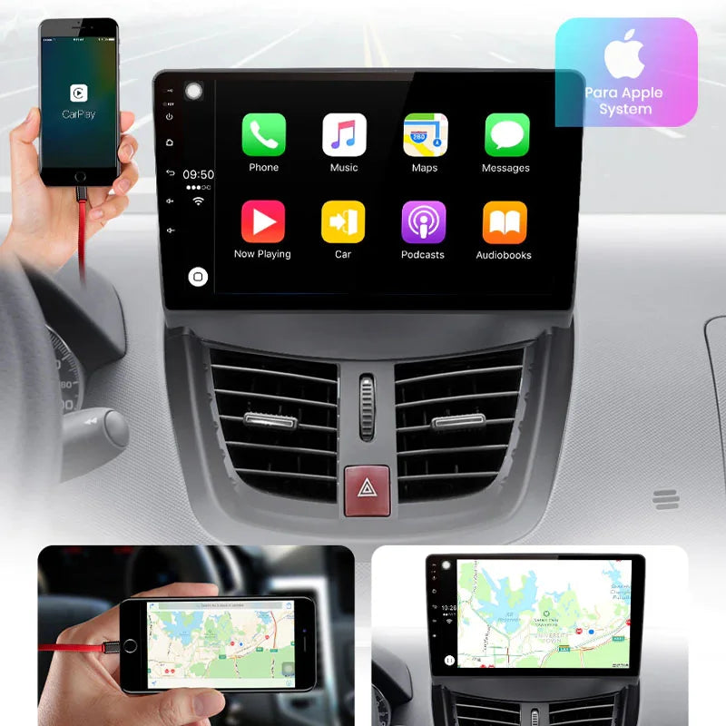 Radio Pantalla Carplay para Peugeot 207 2006-2015 - foto 3