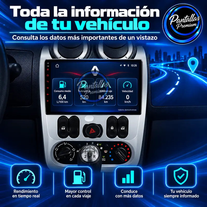 Información del vehículo para Renault Logan 1, Sandero 1 y Dacia Duster 1