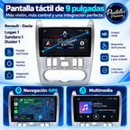 Pantalla táctil de 9 pulgadas para Renault Logan 1, Sandero 1 y Dacia Duster 1