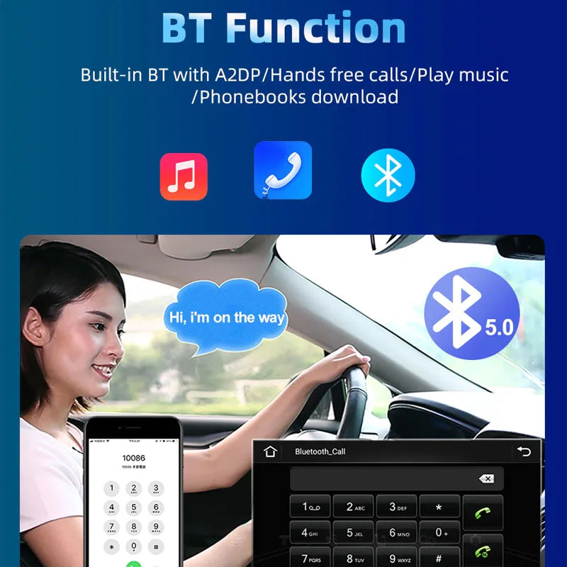 Radio Pantalla Carplay para Toyota Corolla 2006-2013