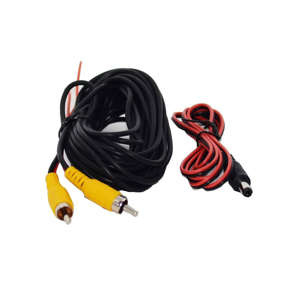 Cable RCA de 10 metros para Cámara Trasera de Coche - Cableado de Vídeo Universal