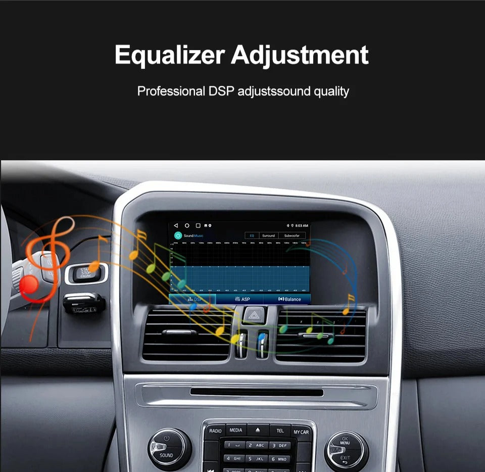 Radio Pantalla CarPlay y Android Auto para Volvo S80 V70 XC70 2011-2016