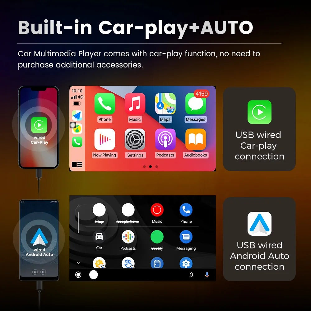 Radio pantalla Carplay + Android Auto