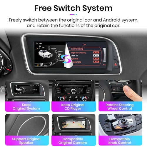 Radio pantalla CarPlay y Android Auto para Audi Q5 2009-2016 - foto 2