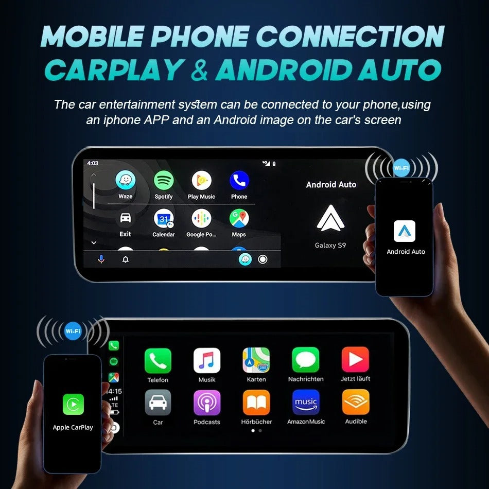Radio Pantalla CarPlay y Android Auto para Mercedes Benz A GLA CLA clase W176 X156 C117 2012-2018