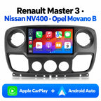 Radio pantalla Renault Master 3 Nissan NV400 Opel Movano B X62 con CarPlay y Android Auto