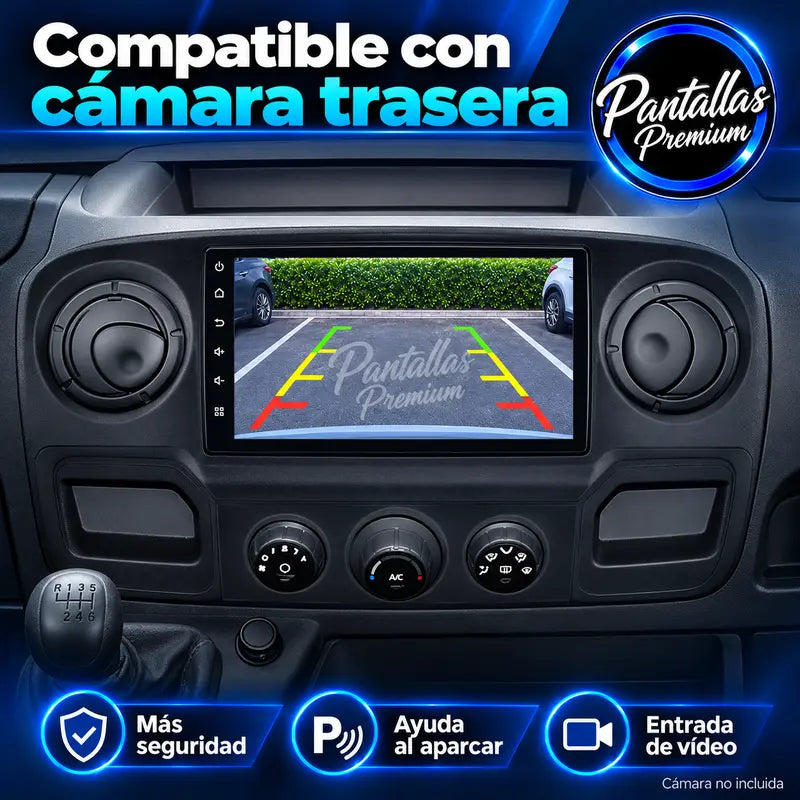 Pantalla X62 compatible con cámara trasera