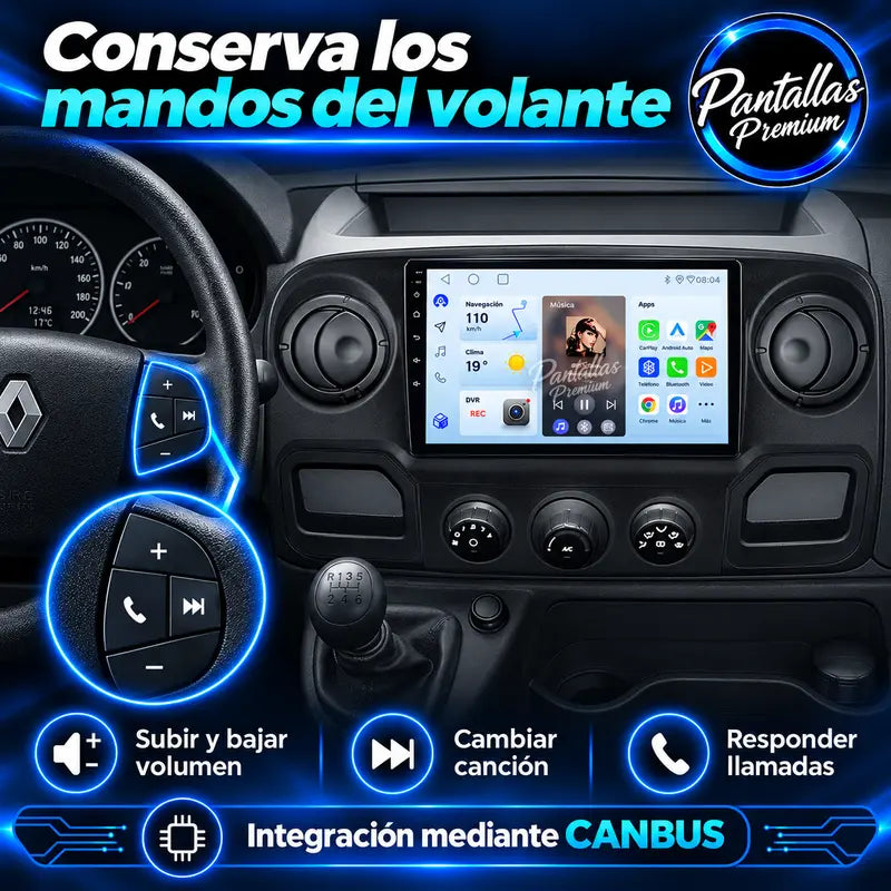 Conserva mandos del volante X62 mediante CANBUS