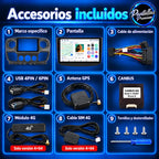 Accesorios incluidos pantalla Renault Master 3 Nissan NV400 Opel Movano B sin cable RCA