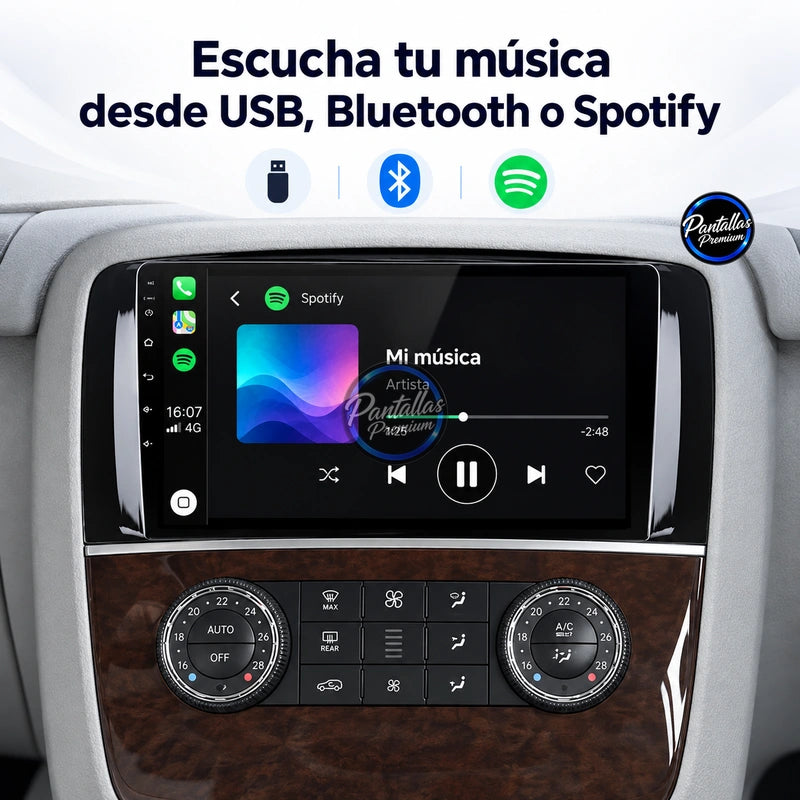 Música USB Bluetooth y Spotify Mercedes Clase R