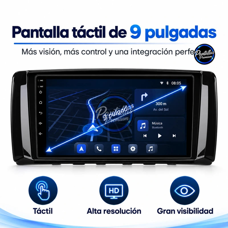Pantalla táctil de 9 pulgadas Mercedes Clase R