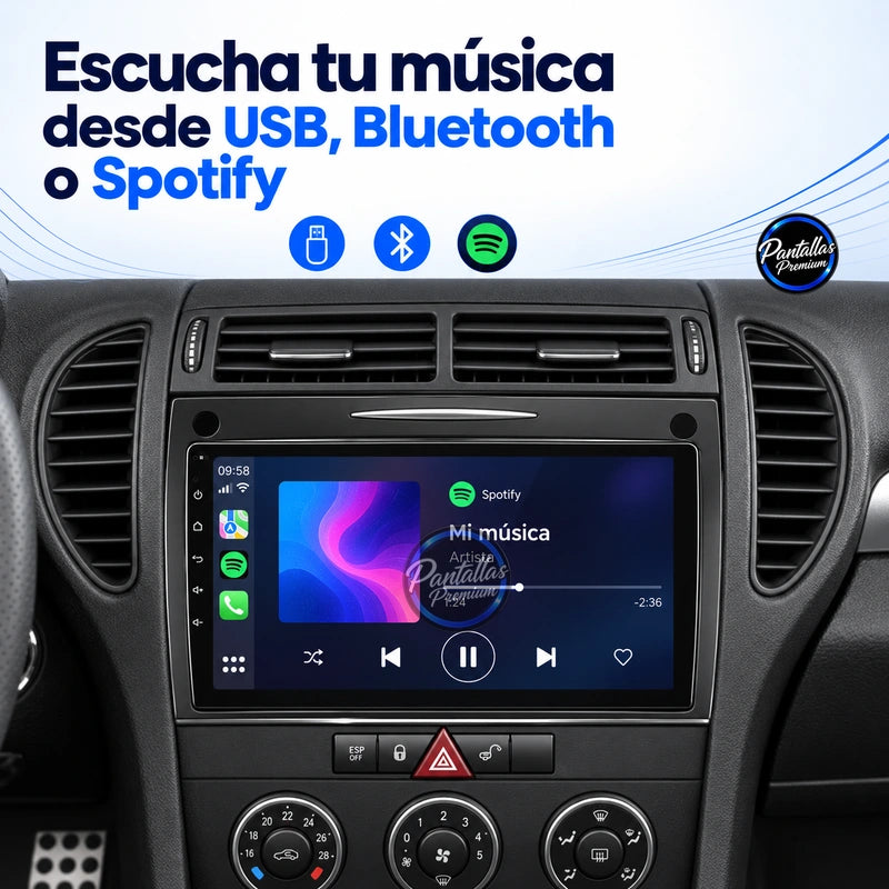 Música USB Bluetooth Spotify Mercedes SLK R171