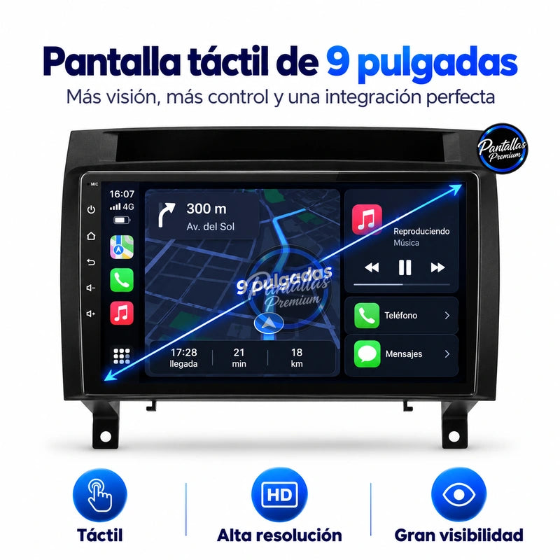 Pantalla táctil 9 pulgadas Mercedes SLK R171